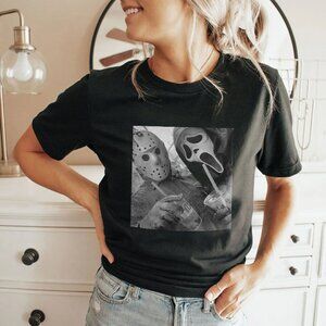 Jason & Ghostface T-Shirt Horror Movie Fan Tee 96